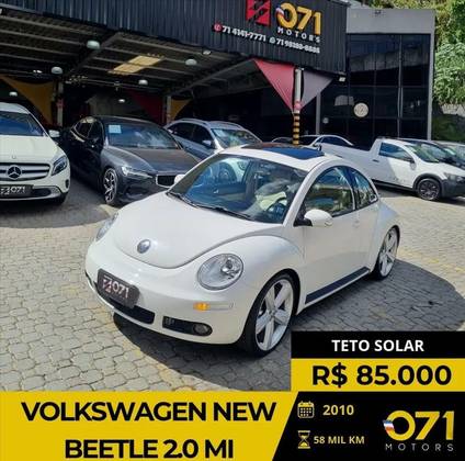 VOLKSWAGEN NEW BEETLE 2.0 MI 8V GASOLINA 2P AUTOMÁTICO VOLKSWAGEN NEW BEETLE 2.0 MI 8V GASOLINA 2P AUTOMÁTICO